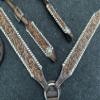 Showman Two-Tone Floral Tooled Leather Single Ear Headstall & Breast Collar Set w/Rawhide Lacing view 3