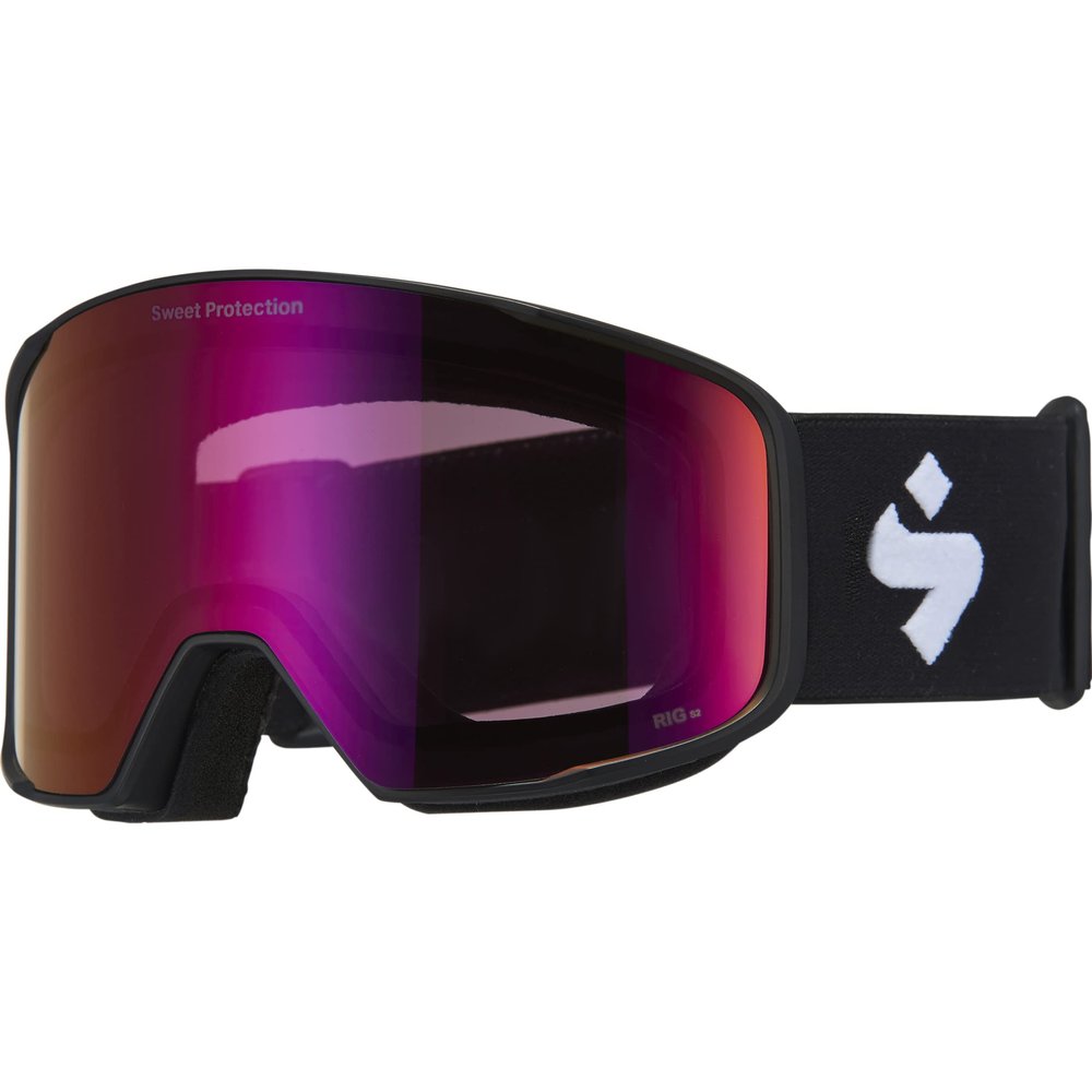 Sweet Protection Boondock RIG Reflect Ski Goggles- Semi-Frameless Snow Goggles with UV Protection Anti-Fog Lens, RIG Bixbite/Matte Black/Black, One Size