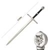 41 Inch Medieval Foam Witcher Hunting Long Sword for Cosplay LARP Costume Hollween (Steel) view 2
