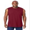KingSize Men's Big & Tall Shrink-Less Lightweight Muscle T-Shirt - 8XL, Rich Burgundy view 1