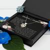 Heart Knot Silver Necklace Mother of The Groom Necklace, Heart Knot Silver, Sentimental Mother in Law Wedding Gift from Bride, Mother of The Groom N view 3