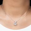 Heart Knot Silver Necklace Mother of The Groom Necklace, Heart Knot Silver, Sentimental Mother in Law Wedding Gift from Bride, Mother of The Groom N view 4