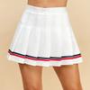 MBJ WB2344 Women Girls Plaid High Waist Japan School Uniform Pleated Skater Tennis Skirt with Short XXL Navy_RED view 2