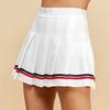 MBJ WB2344 Women Girls Plaid High Waist Japan School Uniform Pleated Skater Tennis Skirt with Short XXL Navy_RED view 3
