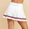 MBJ WB2344 Women Girls Plaid High Waist Japan School Uniform Pleated Skater Tennis Skirt with Short XXL Navy_RED view 4