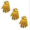 3 Mens EverGrip Yellow/Gold Cabretta Golf Glove (Left Handed Glove for The Right Handed Golfer) (Medium) view 1