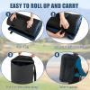 Goplus Memory Foam Camping Mattress, Portable Roll up Sleeping Pad w/Anti-Slip Bottom, Travel Bag, Single/Twin Waterproof Floor Mat, Guest Bed (Blue, Single 72" x 25") view 4