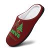Christmas Bigfoot Sasquatch Men's Cotton Slippers Closed Toe Casual House Shoes with Non-Slip Sole for Indoor&Outdoor 9-1042-43 view 2