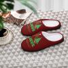 Christmas Bigfoot Sasquatch Men's Cotton Slippers Closed Toe Casual House Shoes with Non-Slip Sole for Indoor&Outdoor 9-1042-43 view 4
