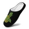 Psych Pineapple Men's Cotton Slippers Closed Toe Casual House Shoes with Non-Slip Sole for Indoor&Outdoor 9-1042-43 view 2