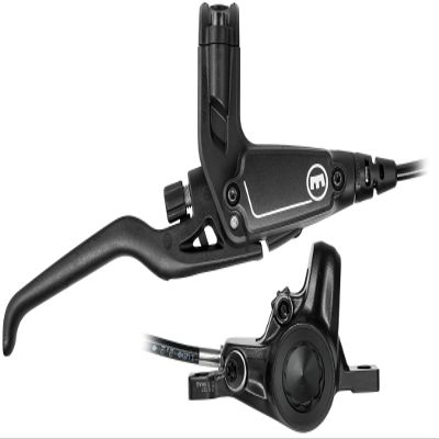 Magura MT C4 Disc Brake and Lever - Rear, Hydraulic, 2-Piston, Post Mount, Black