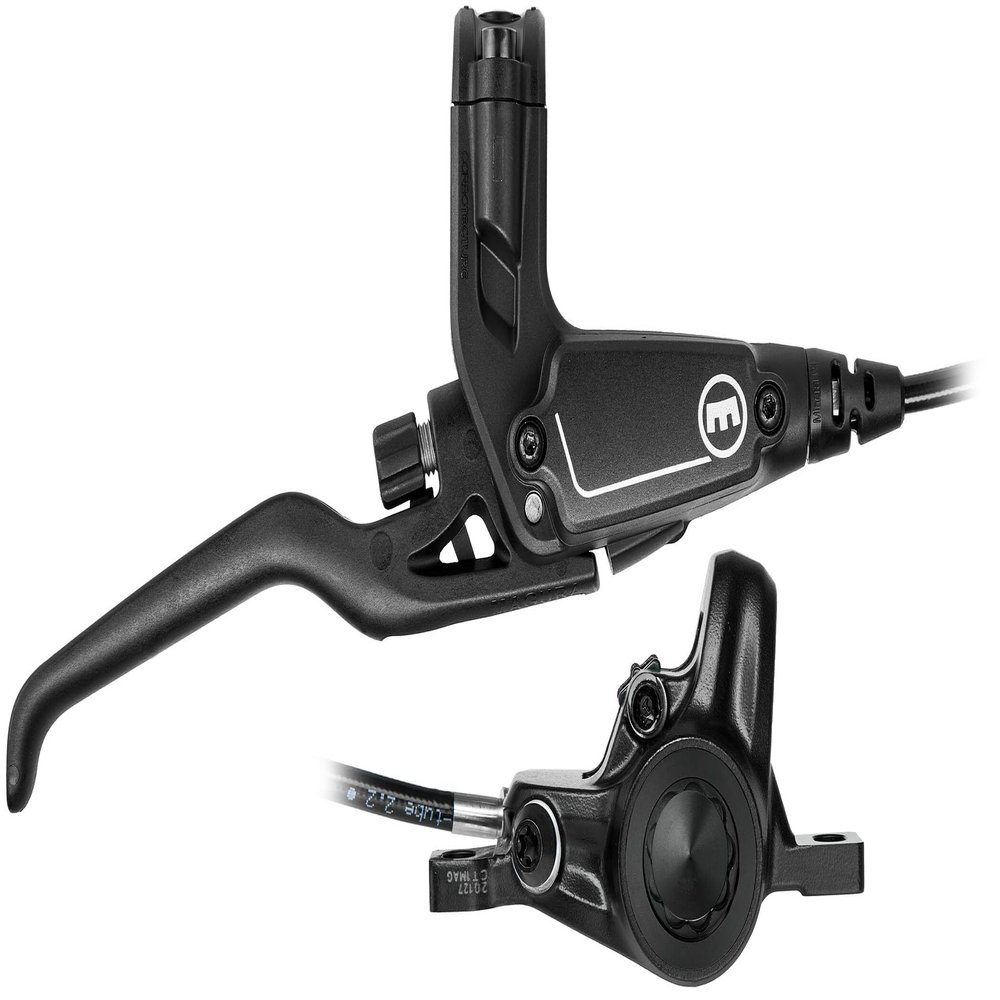 Magura MT C4 Disc Brake and Lever - Rear, Hydraulic, 2-Piston, Post Mount, Black