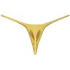 Botmois Mens Checkered Minimum Coverage String Thong Underpants Enhancing Micro Tangas Daily Underwear Micro T-back Fruit Yellow M view 3