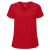 M&M SCRUBS Women's Stretch Scrub Set - Cool V-Neck Top & Cargo Pant, Breathable Moisture Wicking Medical Uniform (Red, XX-Large) view 2