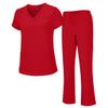 M&M SCRUBS Mens Scrub Set Medical Scrub Top and Pants 8400 (Red, X-Large) view 1