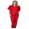 M&M SCRUBS Mens Scrub Set Medical Scrub Top and Pants 8400 (Red, X-Large) view 4