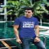 I Paused My Game to Be Here t Shirt Gamer Gifts for Men Gaming Funny Graphic Tees (Charcoal Blue, X-Large) view 3