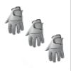 3 Mens EverGrip Grey Cabretta Golf Glove (Left Handed Glove for The Right Handed Golfer) (Small) view 1