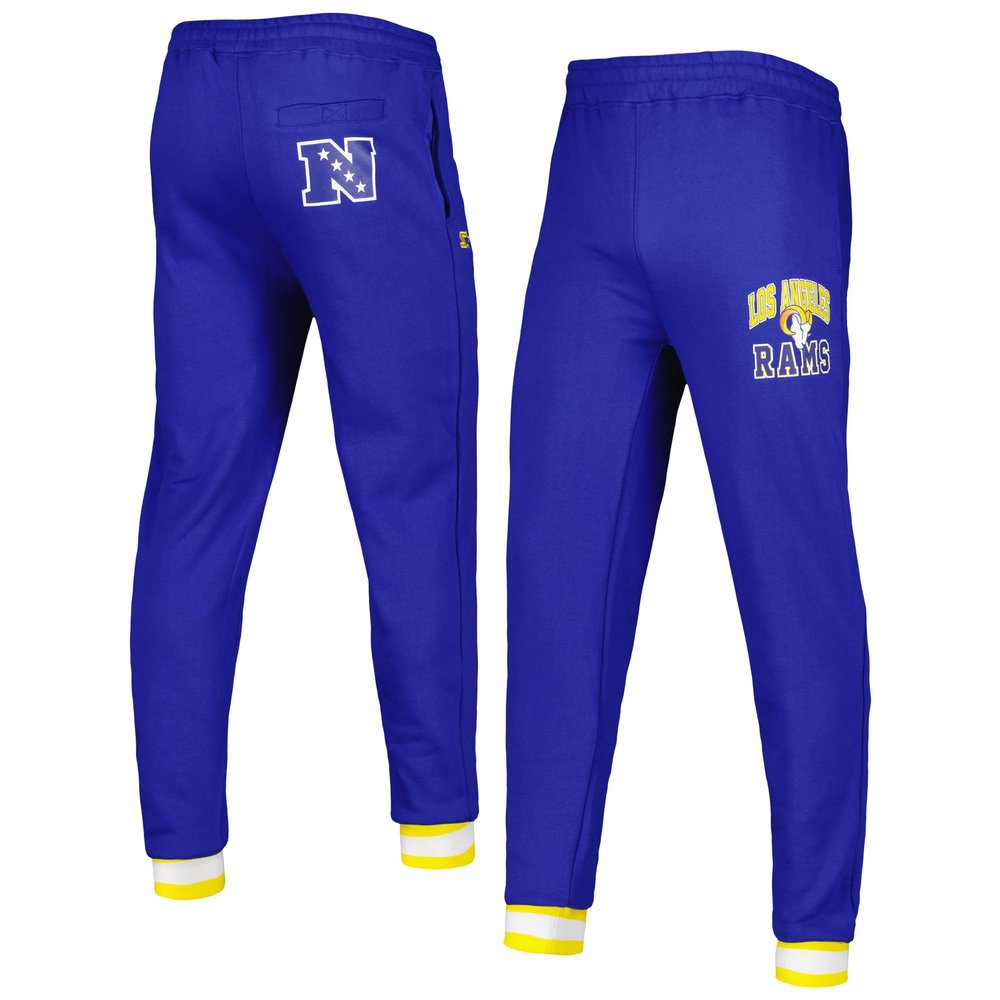 STARTER Men's Royal Los Angeles Rams Blitz Fleece Jogger Pants