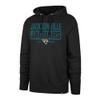 47 Men's Black Jacksonville Jaguars Box Out Headline Pullover Hoodie view 1
