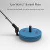 AHDFY Movable & Fixation Free T Bar Row Platform Landmine Attachment for Barbell, T Bar Row Machine 360 Swivel, Heavy Duty Steel Landmine Base Fits 1" Standard and 2" Olympic Bars view 3
