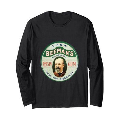 Vintage Beeman's Pepsin Gum Tin Novelty Long Sleeve T-Shirt