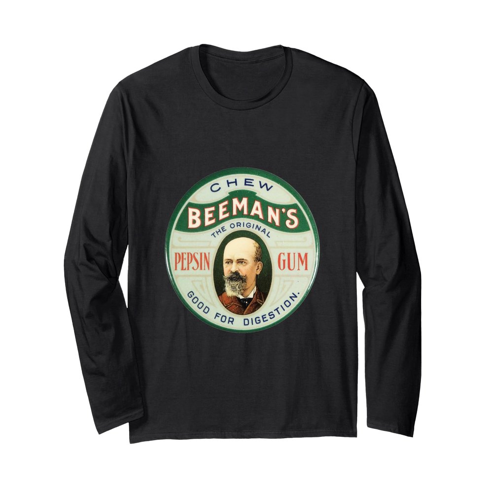 Vintage Beeman's Pepsin Gum Tin Novelty Long Sleeve T-Shirt