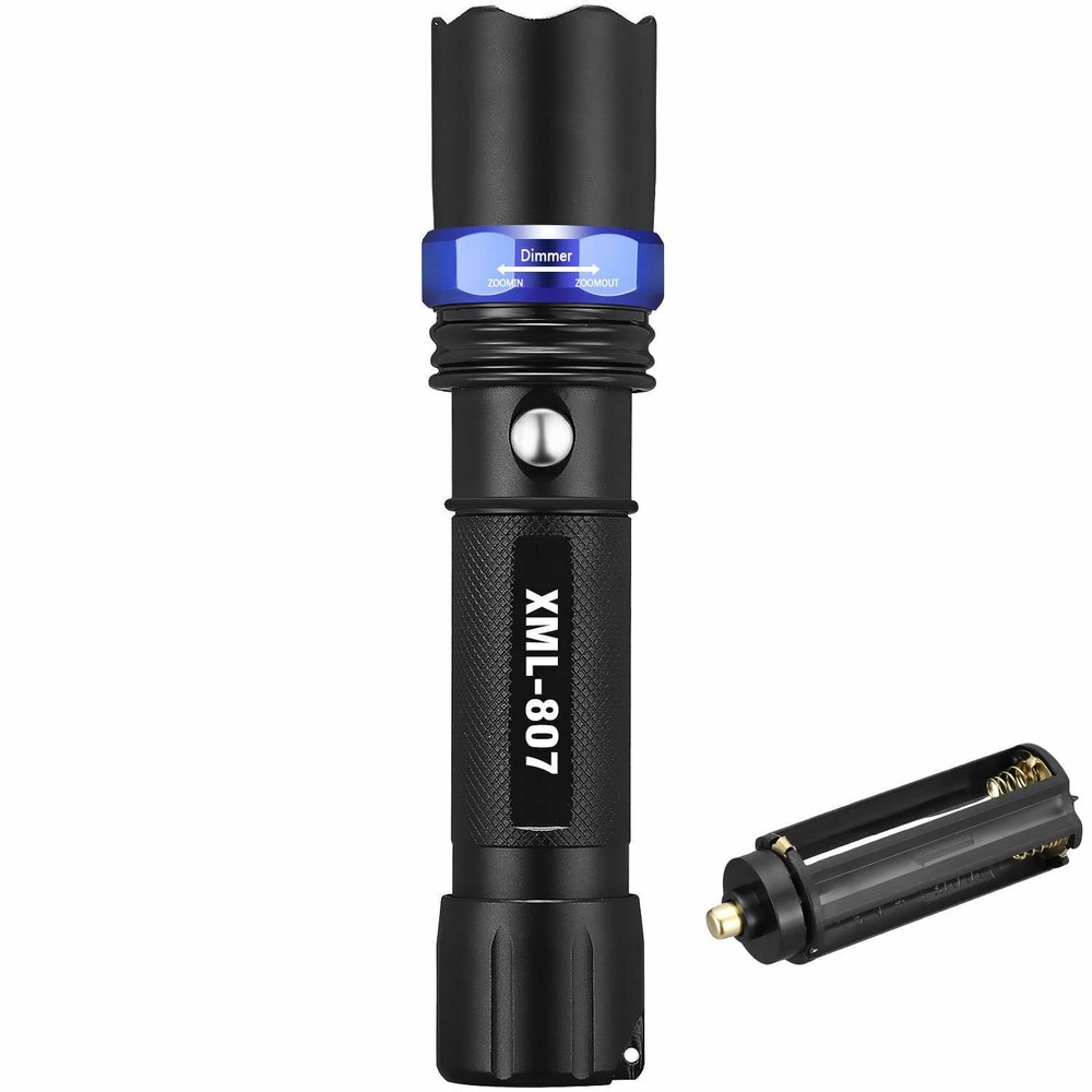 Super-Bright LED XML-T6 Tactical Flashlight 5 Modes Zoomable 3-Pack