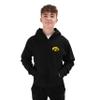 Little King NCAA Youth Full Zip Cotton Hoodie Sweatshirt-Iowa-Black-YL view 1
