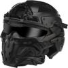 Airsoft Full Face Mask Tactical Helmet, with Built-in Tactical Headset/Anti-Fog Fan Sliding Goggles for CS Paintball, Hunting, Outdoor Sports view 1
