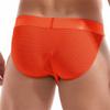 JOCKMAIL Low Waist Mens Briefs Underwear Breathable Mesh Comfort Underwear Briefs Men Underpants Orange view 4