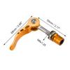 X AUTOHAUX 2pcs 8mm Aluminium Alloy Bicycle Seat Post Quick Release Pin Seatpost Skewer Bolt Yellow view 3