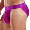 JOCKMAIL Low Waist Mens Briefs Underwear Breathable Mesh Comfort Underwear Briefs Men Underpants Purple view 3