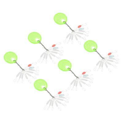 PATIKIL 0.29x0.08 Fishing Rubber Bobber Beads Stoppers, 270 Pieces 9 in 1 Float Sinker Stops Cylinder Shape L Size for Fishing Line, Transparent
