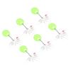 PATIKIL 0.29x0.08 Fishing Rubber Bobber Beads Stoppers, 270 Pieces 9 in 1 Float Sinker Stops Cylinder Shape L Size for Fishing Line, Transparent view 1