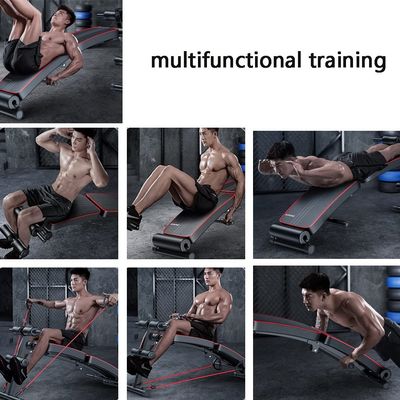 Sit Up Bench Adjustable Incline Bench Multifunctional Ab Exercise Equipment Foldable Slant Board for Home Gym (Color : Black, Size : 128 * 30 * 60cm)