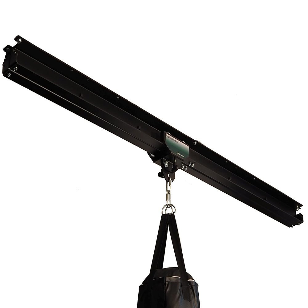Firstlaw Fitness I-Beam Rolling Mount & 8 Feet Rail - with Remote Brake System - Green Rolling Mount - Made in The USA