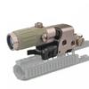 558 Red Green Dot Holographic Sight Reflex Scope with G33 3X Magnifier Quick Release Mount Combo(Gold) view 4