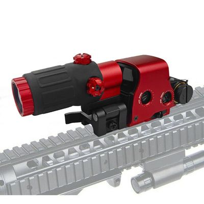 558 Red Green Dot Holographic Sight Reflex Scope with G33 3X Magnifier Quick Release Mount Combo(Red)