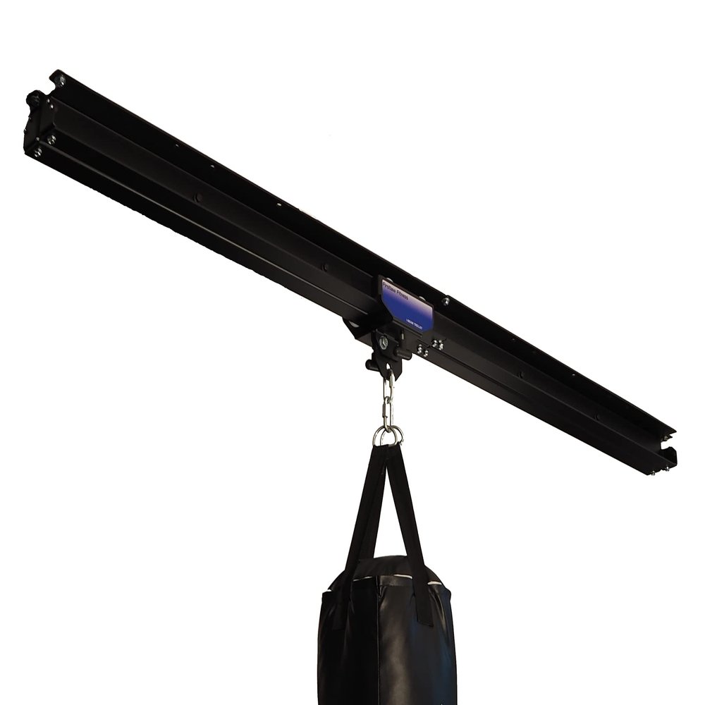 Firstlaw Fitness I-Beam Rolling Mount & 8 Feet Rail - with Remote Brake System - Blue Rolling Mount - Made in The USA