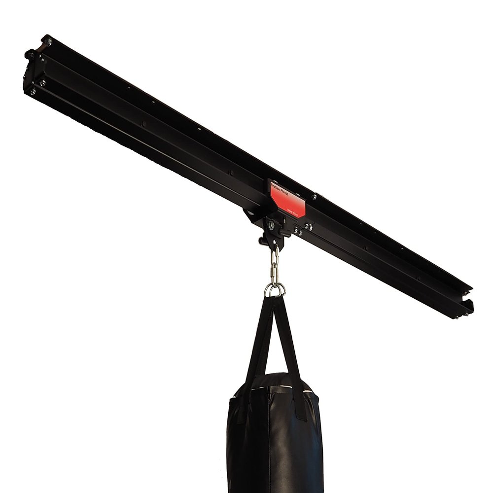 Firstlaw Fitness I-Beam Rolling Mount & 8 Feet Rail - with Remote Brake System - RED Rolling Mount - Made in The USA