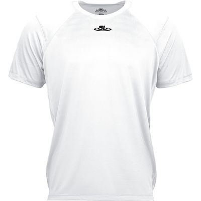 ScrapLife | Mens Premium Performance Short Sleeve Training Wrestling Shirt | Adult & Youth Athlete (Youth Small, White)