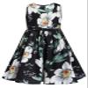 Bonny Billy Girls' Clothing Sets Flower Dress and Solid Cardigan 2 PCS Outfits 8-9t Black-1 view 3