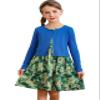 Bonny Billy Girls' Clothing Sets Flower Dress and Solid Cardigan 2 PCS Outfits 10-11t Blue-2 view 1