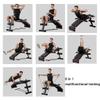 Sit Up Bench with Adjustable Headrest Foldable Incline Bench Home Exercise Abs Board Sit Up Exercise Equipment (Color : Black, Size : 140 * 30 * 64cm) view 2