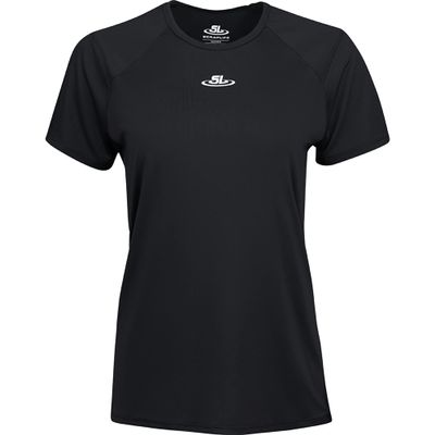 ScrapLife | Women's Premium Performance Short Sleeve Training Wrestling Shirt (Women's Medium, Black)
