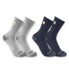 Carhartt Mens Midweight Logo Crew 2 Pack Socks, Assorted 2, X-Large US view 1