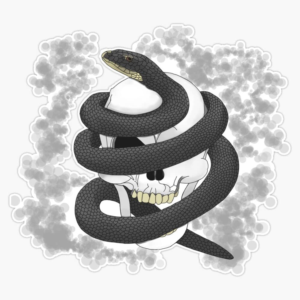 crane and black mamba Sticker Bumper Sticker Vinyl Decal 5"