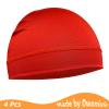 4 Pcs Skull Cap Sweat Wicking Helmet Liner Breathable Cycling Beanie Running Sports Hat Cooling Head Wraps for Men (Colorful Pack) view 2