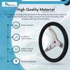 MARINE CITY 3-Spoke Steering Wheel  316 Stainless Steel, 13-1/2" Dia W/PU Foam - 3/4" Tapered Shaft, Corrosion-Resistant Marine Hardware for Boats & Yachts view 3